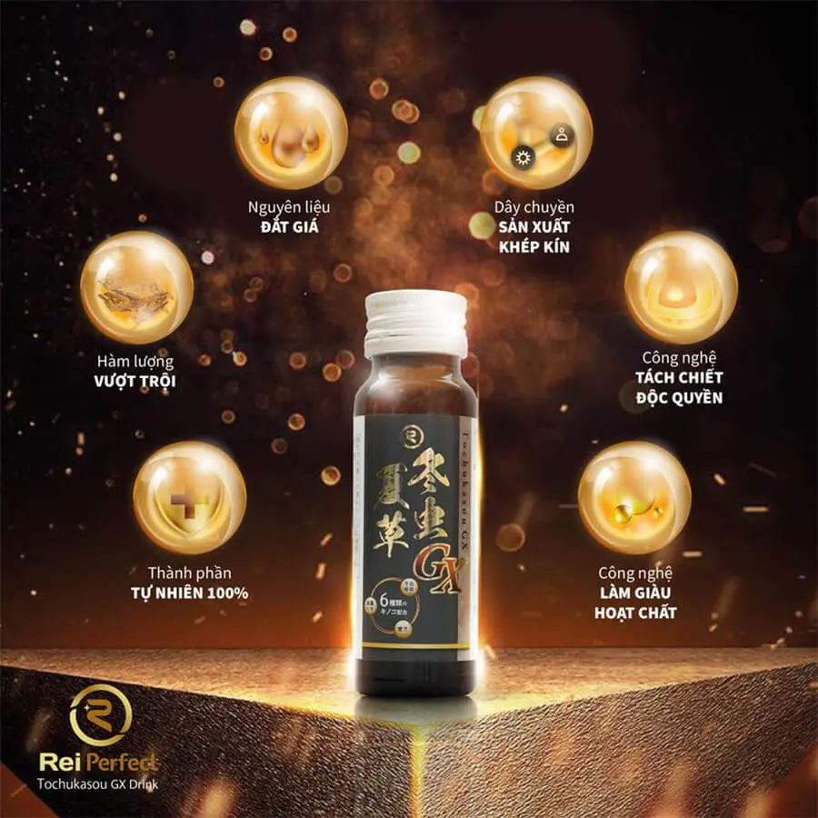 Nước uống Đông Trùng Hạ Thảo Tochukasou GX Reiperfect Drink myphamhera.com