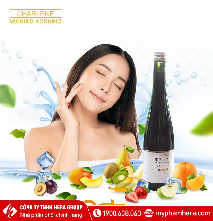 Nước uống nhau thai ngựa Collagen Charlene myphamhera.com