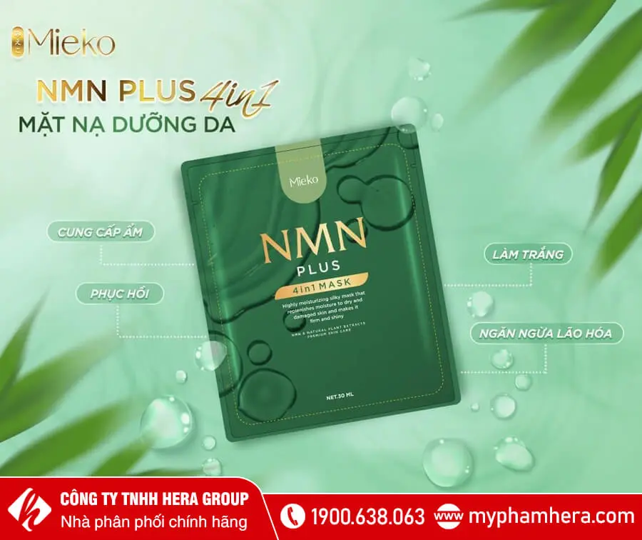 thành phần Kem dưỡng NMN Plus Mieko myphamhera.com