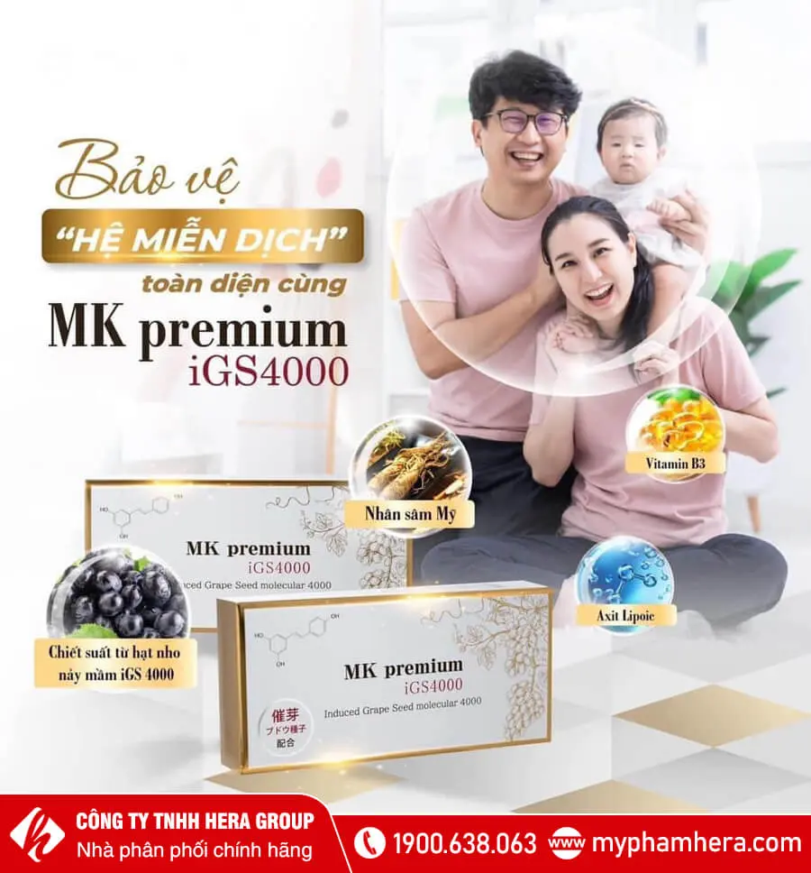 thành phần Viên uống MK Premium iGS4000 myphamhera.com