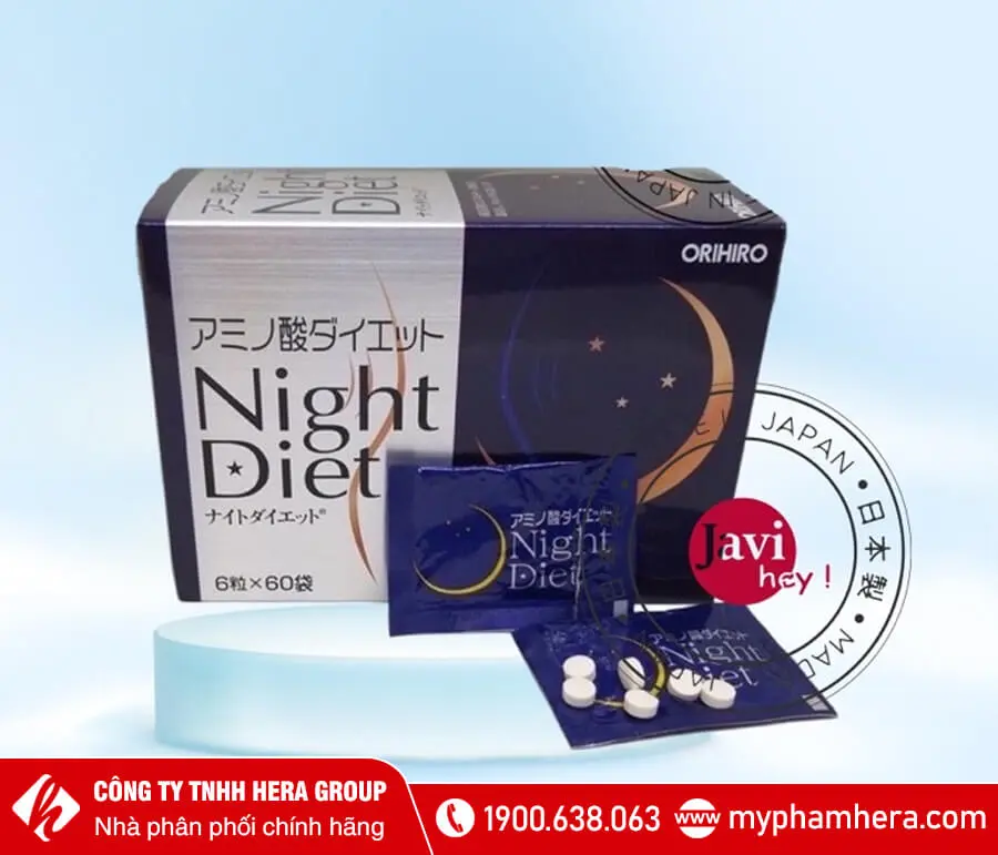 thành phần viên uống giảm cân Orihiro Night Diet myphamhera.com