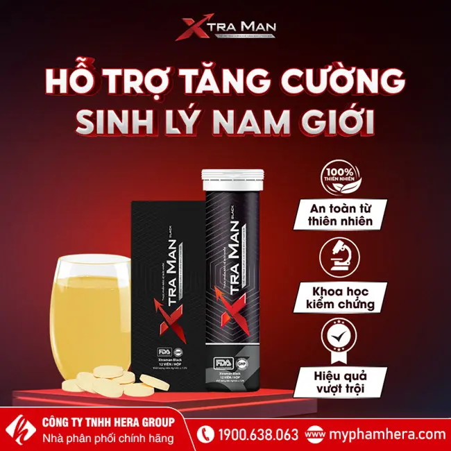 Viên sủi Xtraman Black tăng cường sinh lý nam