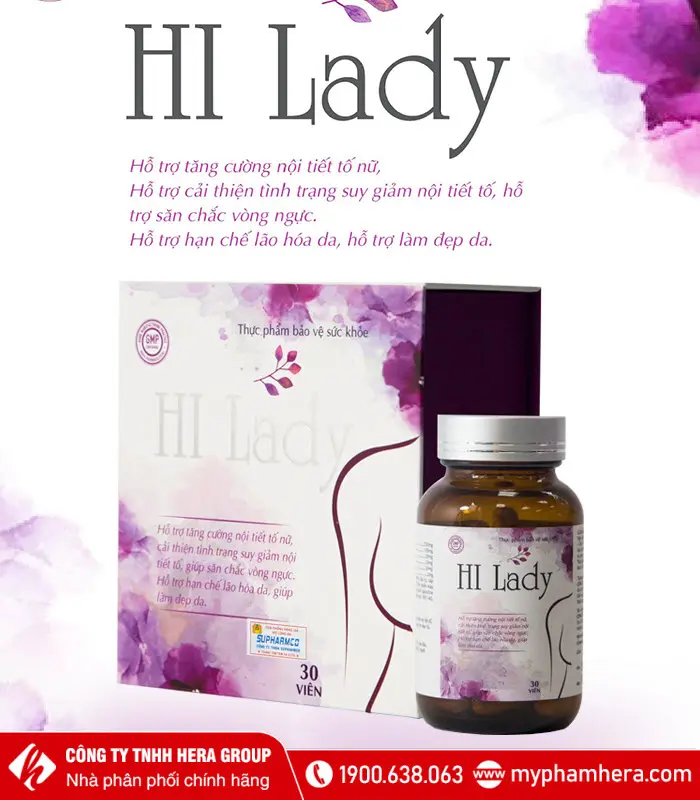 Viên uống Hi Lady - Hỗ trợ tăng cường nội tiết tố nữ