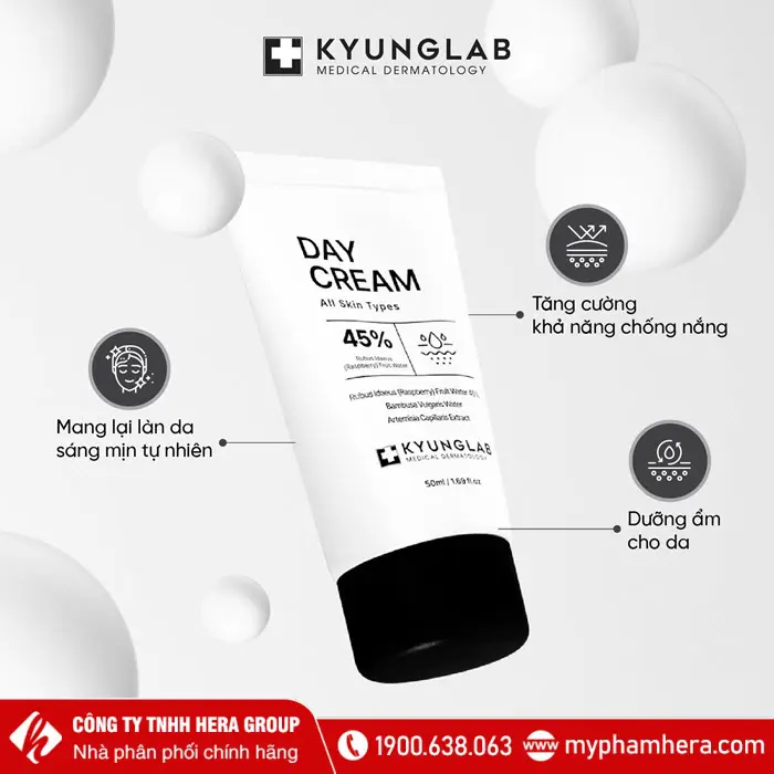 Công dụng Kem dưỡng da nâng tone KyungLab Day Cream