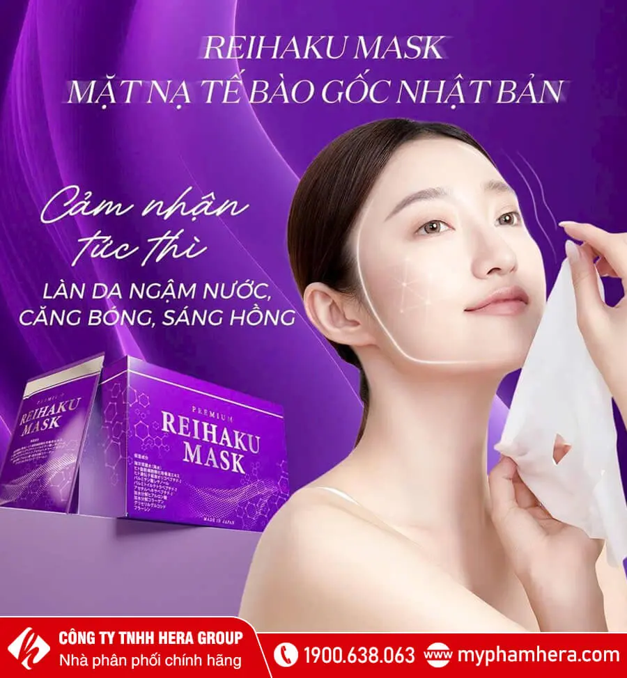 Mặt nạ tế bào gốc Premium Reihaku Mask myphamhera.com