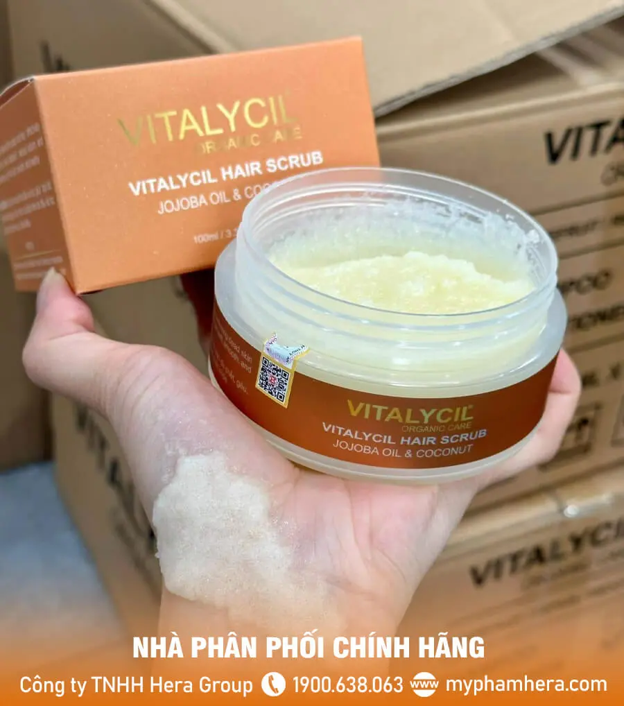 tẩy tế bào chết da đầu vitalycil myphamhera.com