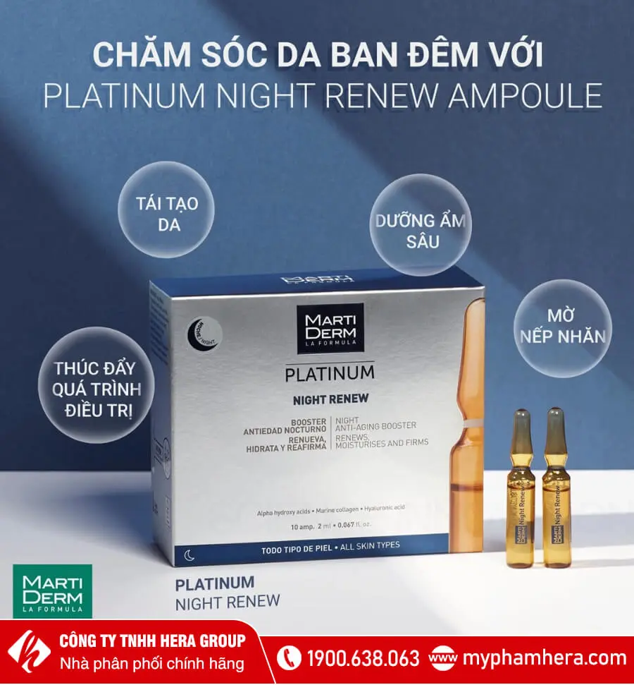 ampoule chống lão hóa da ban đêm martiderm myphamhera.com