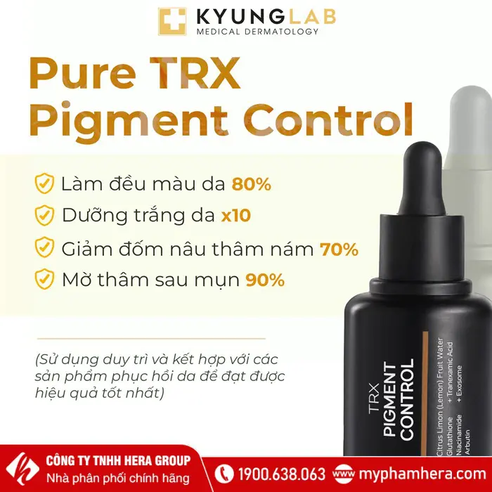 Hiệu quả Serum nám TRX KyungLab Pigment Control Hàn Quốc