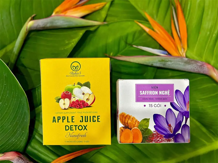 khuyến mãi Nước ép táo giảm cân Rubiss Apple Juice Detox myphamhera.com