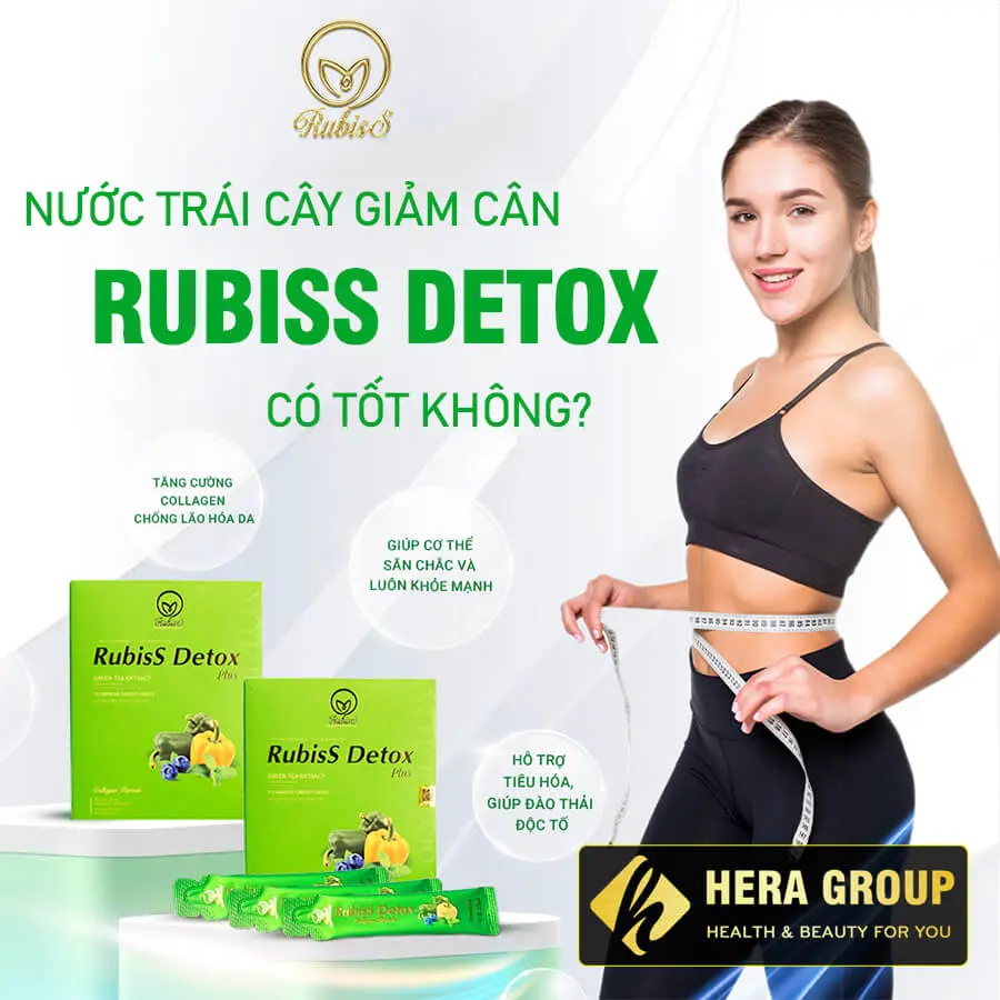 nước uống trái cây giảm cân Rubiss Detox có tốt không myphamhera.com