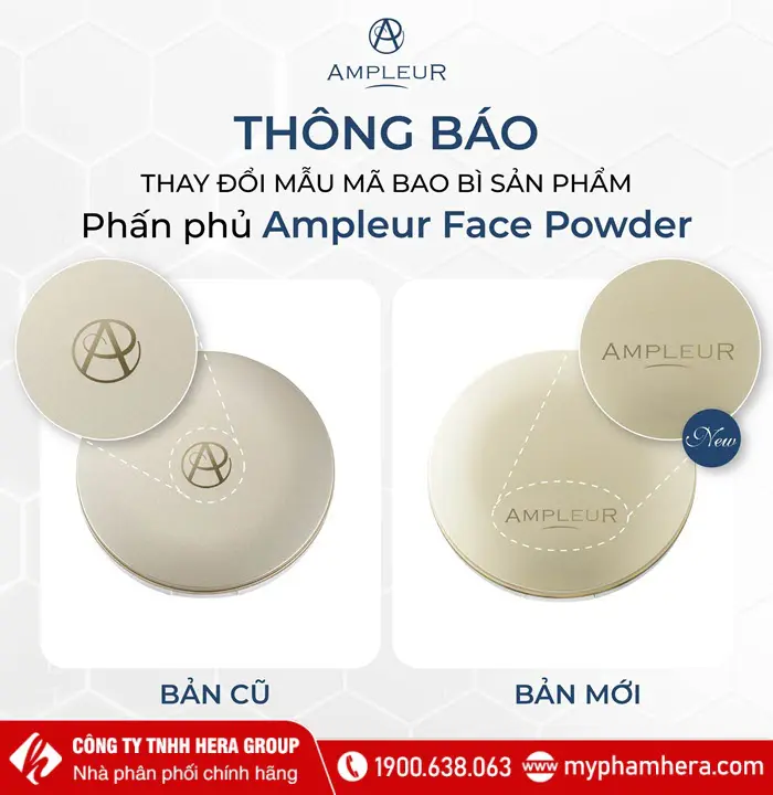 Phấn phủ Ampleur Face Powder Nhật Bản mẫu mới