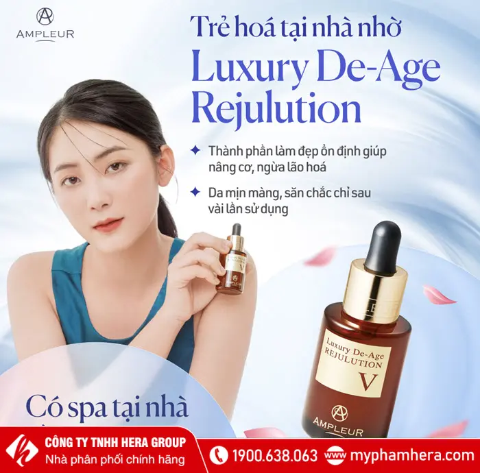 Serum chống lão hoá Ampleur Luxury De-Age Rejulution V Nhật Bản