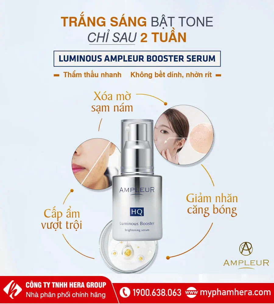 serum trắng sáng da trị nám ampleur myphamhera.com