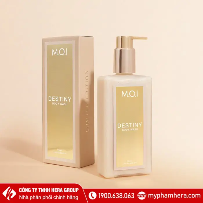 Sữa tắm dưỡng da M.O.I hương nước hoa Destiny 250ml - Hồ Ngọc Hà