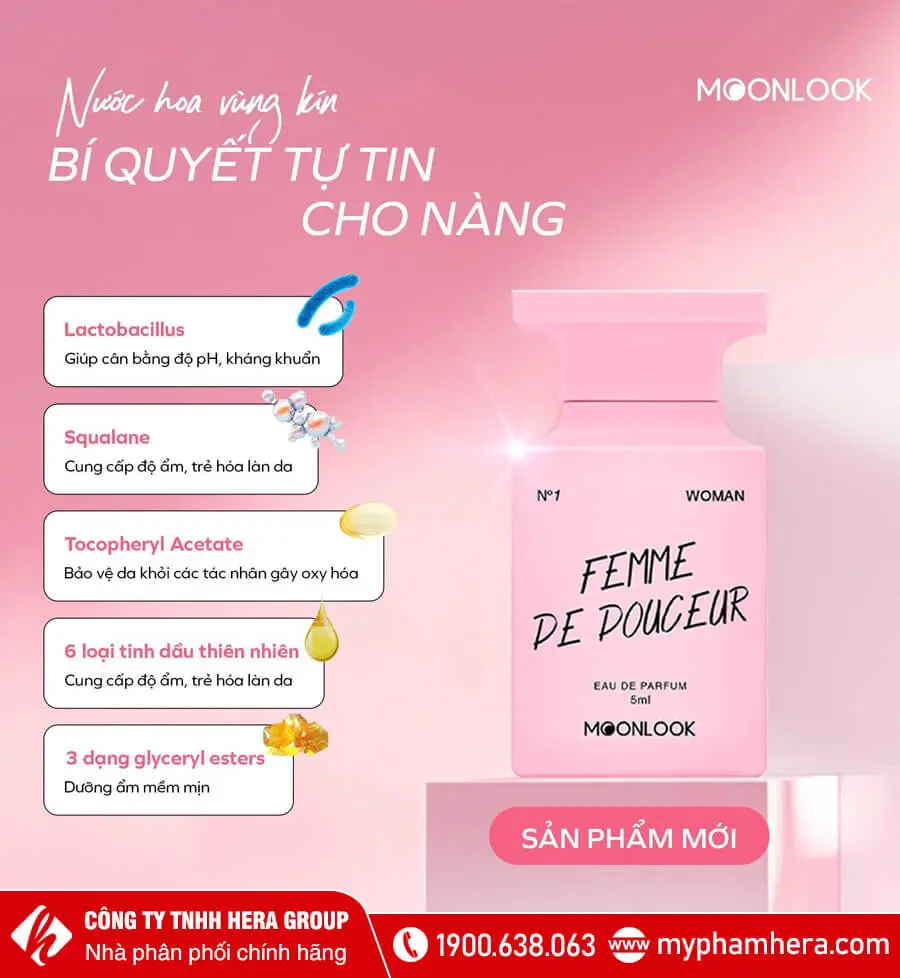 thành phần Nước hoa vùng kín MoonLook