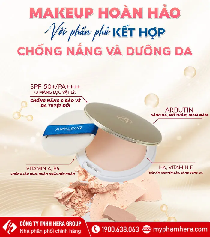 Thành phần Phấn phủ Ampleur Face Powder Nhật Bản 10g