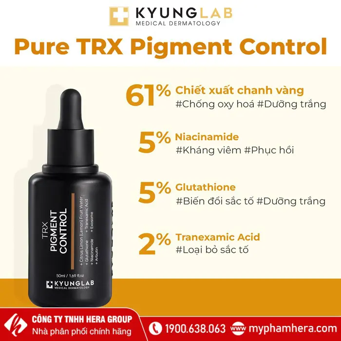 Thành phần Serum nám TRX KyungLab Pigment Control Hàn Quốc