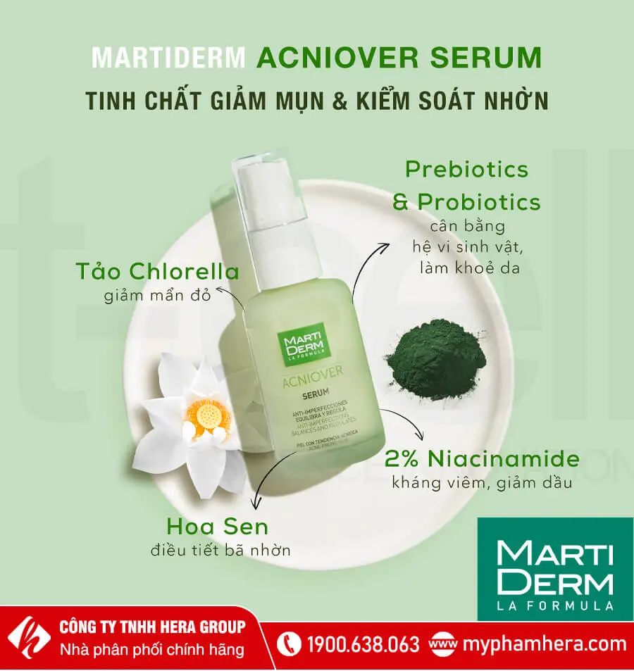 tinh chất giảm mụn kiểm soát nhờn martiderm myphamhera.com