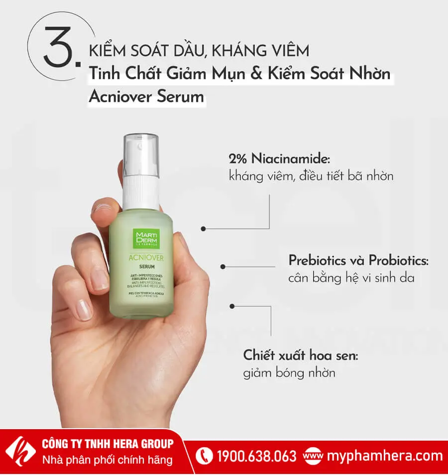 tinh chất giảm mụn kiểm soát nhờn martiderm myphamhera.com