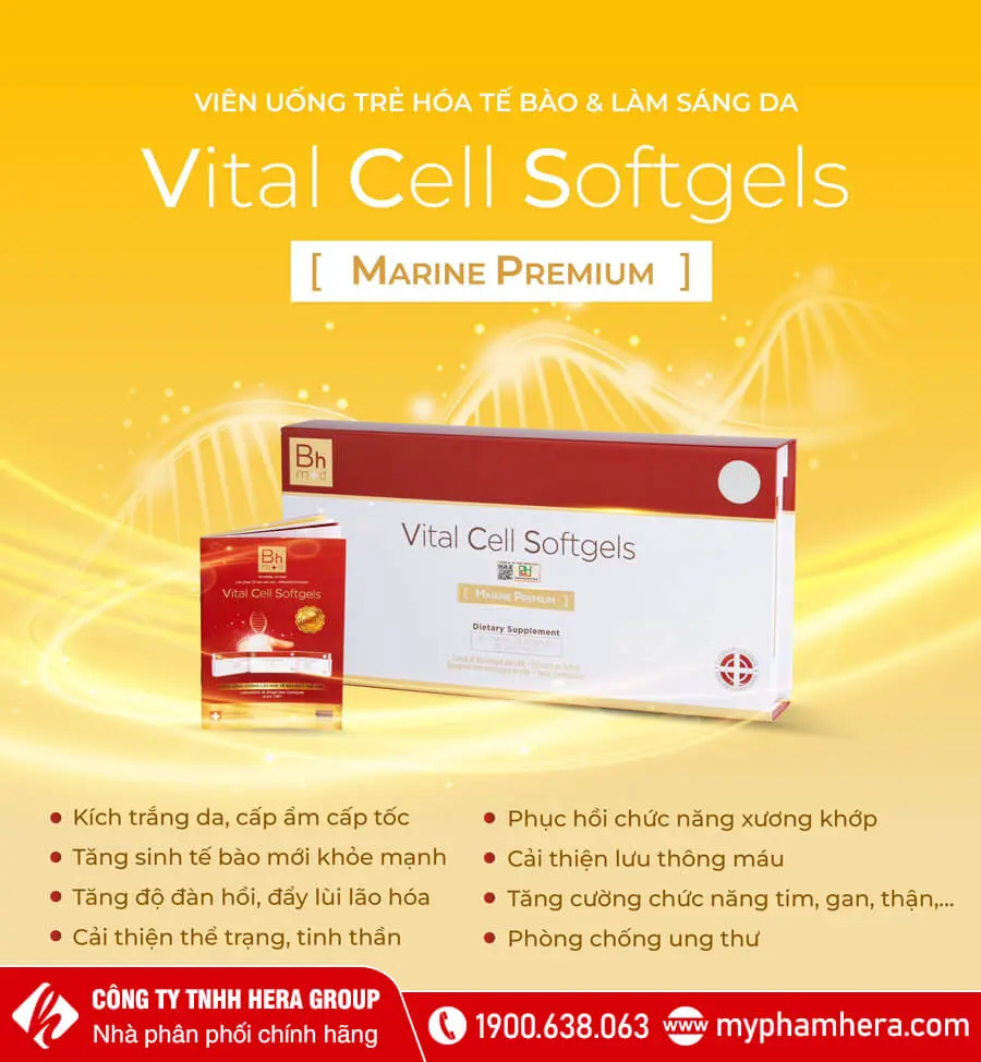 Viên uống Bhmed Vital Cell Softgels Marine Premium myphamhera.com