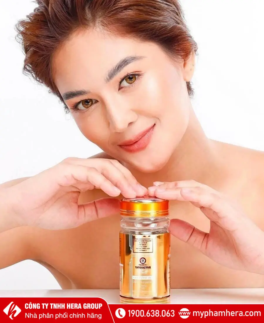 Viên uống trắng da Tatio Active Gold Glutathione