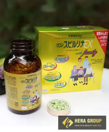 avata Tảo vàng Spirulina EX With Family chính hãng myphamhera.com