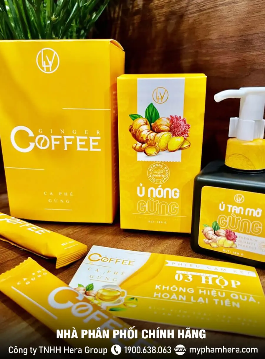 Cà phê gừng giảm cân Ginger Coffee chính hãng myphamhera.com