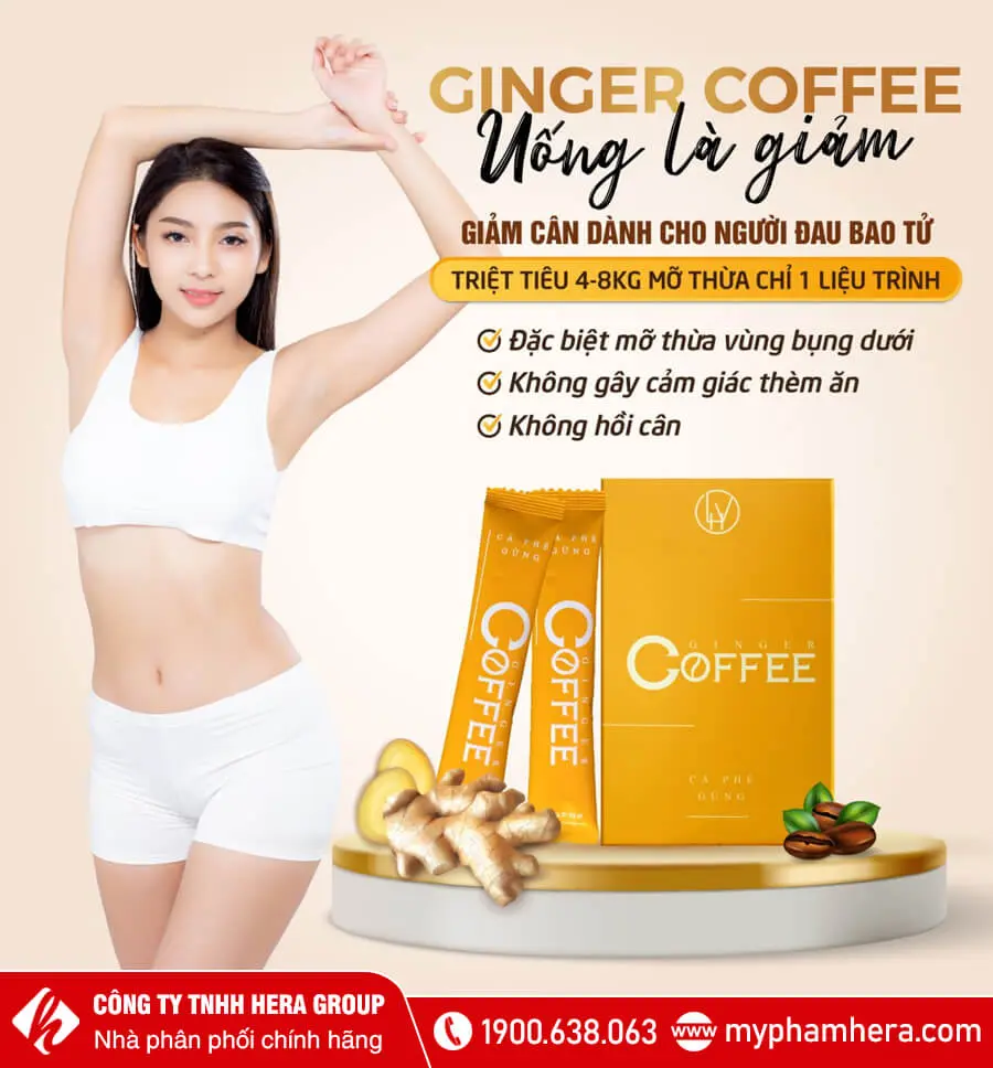 công dụng Cà phê gừng giảm cân Ginger Coffee myphamhera.com