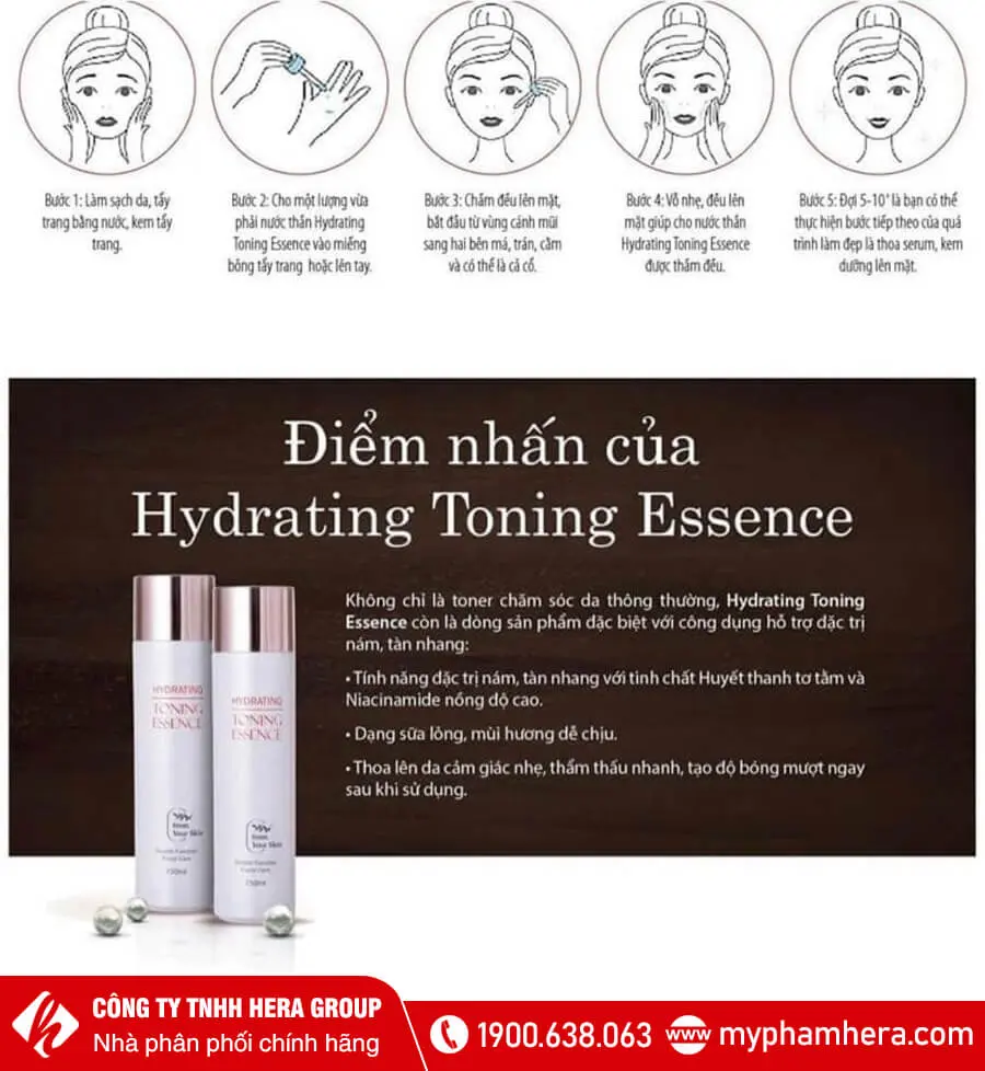 công dụng Nước thần huyết tơ tầm From Your Skin Hydrating Toning Essence