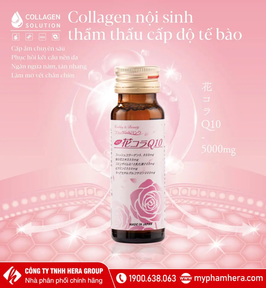 công dụng Nước uống Collagen Hana Colla Q10 Jpanwell