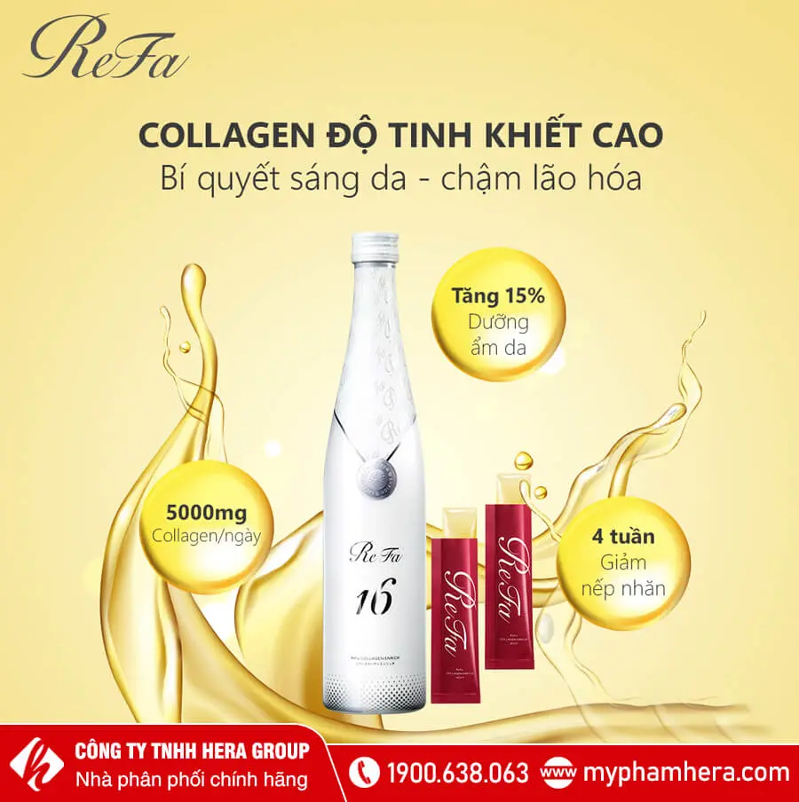 công dụng Nước uống Collagen ReFa 16