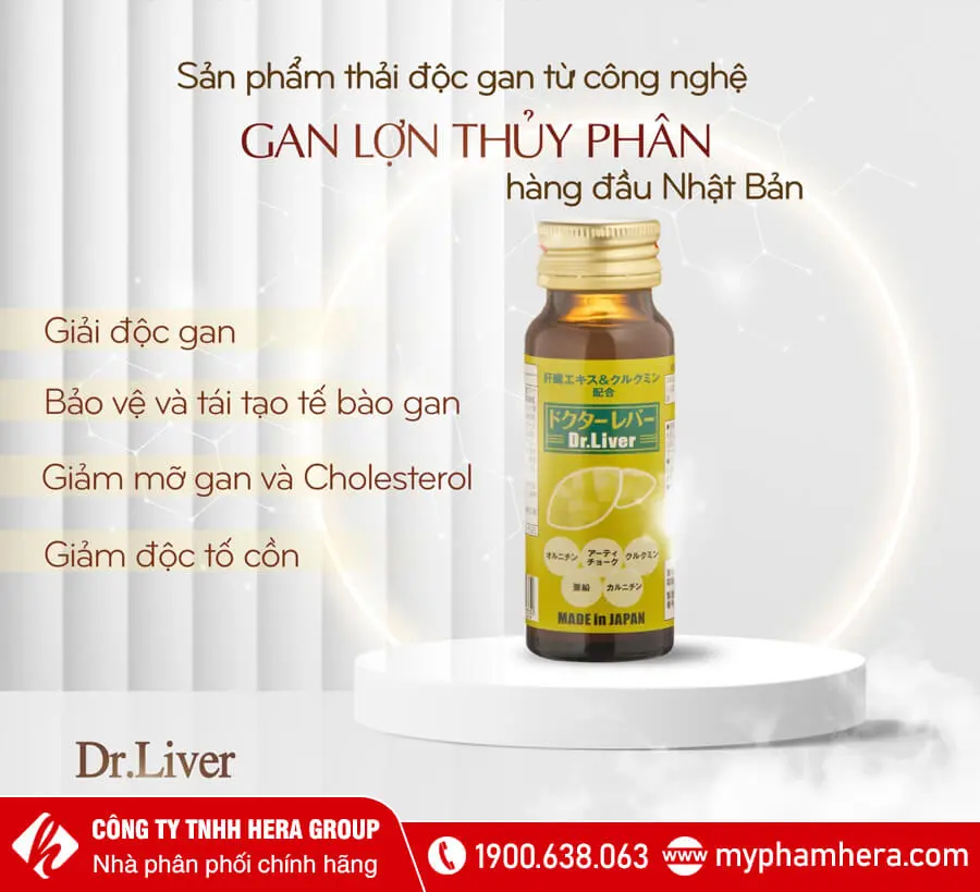 công dụng Nước uống bổ gan Dr. Liver Jpanwell