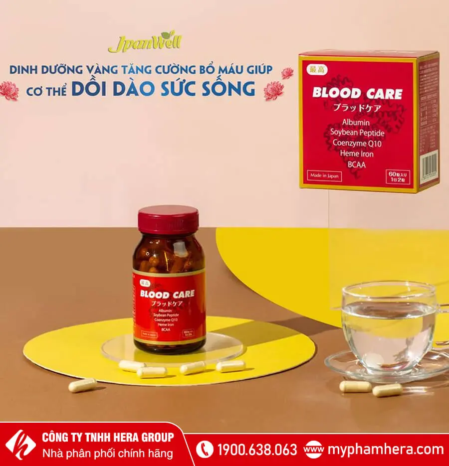 công dụng Viên uống bổ máu Blood Care Jpanwell