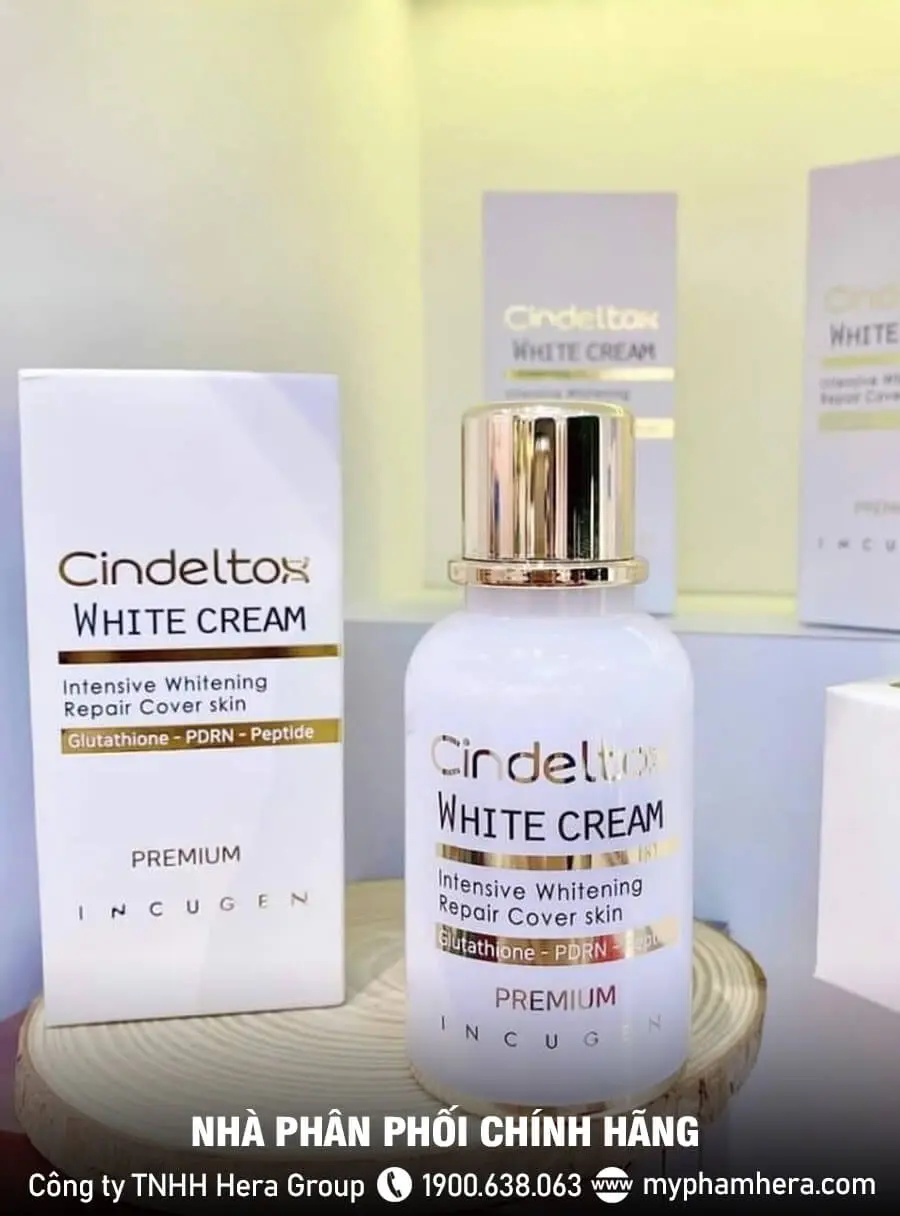 Kem truyền trắng tế bào gốc Cindel Tox White Cream Premium chính hãng