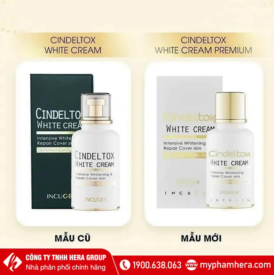 Kem truyền trắng tế bào gốc Cindel Tox White Cream Premium