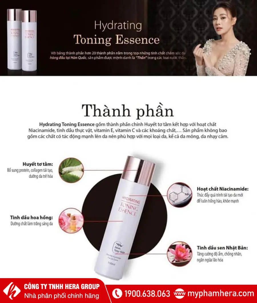 thành phần Nước thần huyết tơ tầm From Your Skin Hydrating Toning Essence