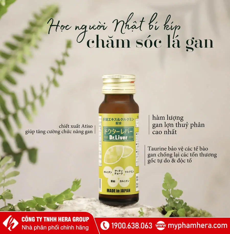 thành phần Nước uống bổ gan Dr. Liver Jpanwell