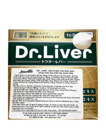 thumbnail Viên uống Dr. Liver Jpanwell bổ gan, tăng cường giải độc gan