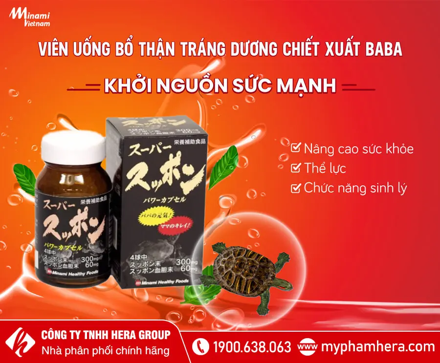 Viên uống bổ thận tráng dương chiết xuất baba Minami