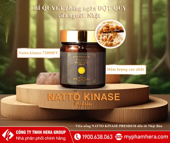 Viên uống ngăn ngừa đột quỵ Natto Kinase Premium 72000FU Jpanwell