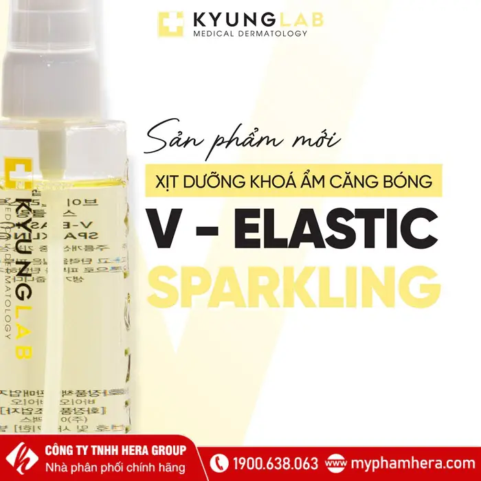 Xịt dưỡng khoá ẩm căng bóng KyungLab V–Elastic Sparkling