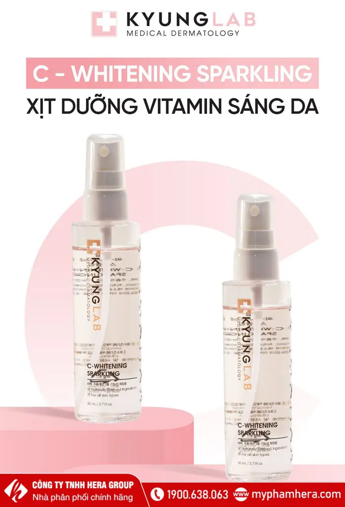 Xịt dưỡng vitamin sáng da KyungLab C–Whitening Sparkling