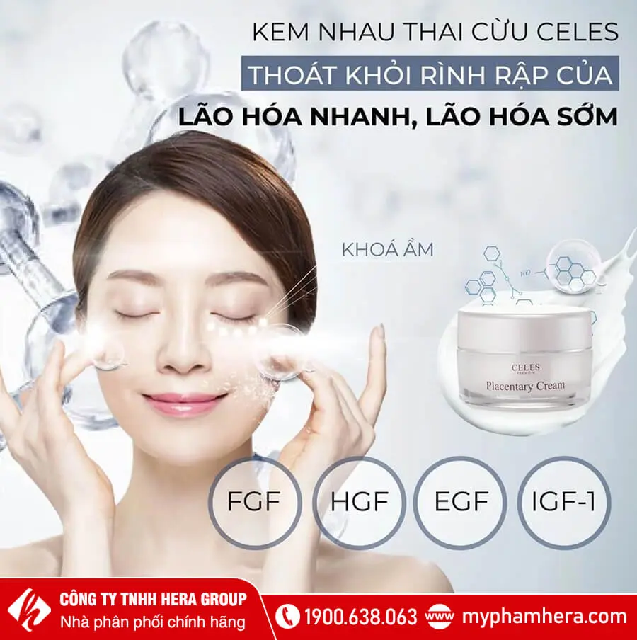 Kem nhau thai cừu Celes Placentary Cream