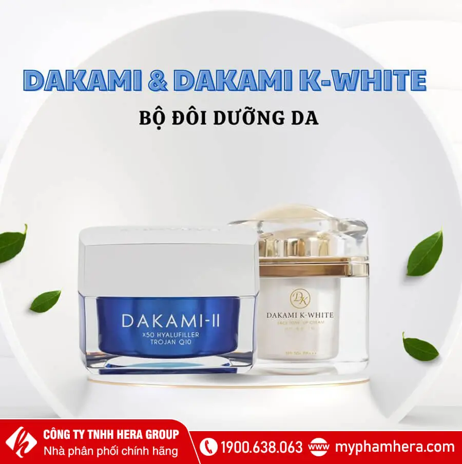 Bộ đôi dưỡng da Kem Dakami và Kem Dakami K-White