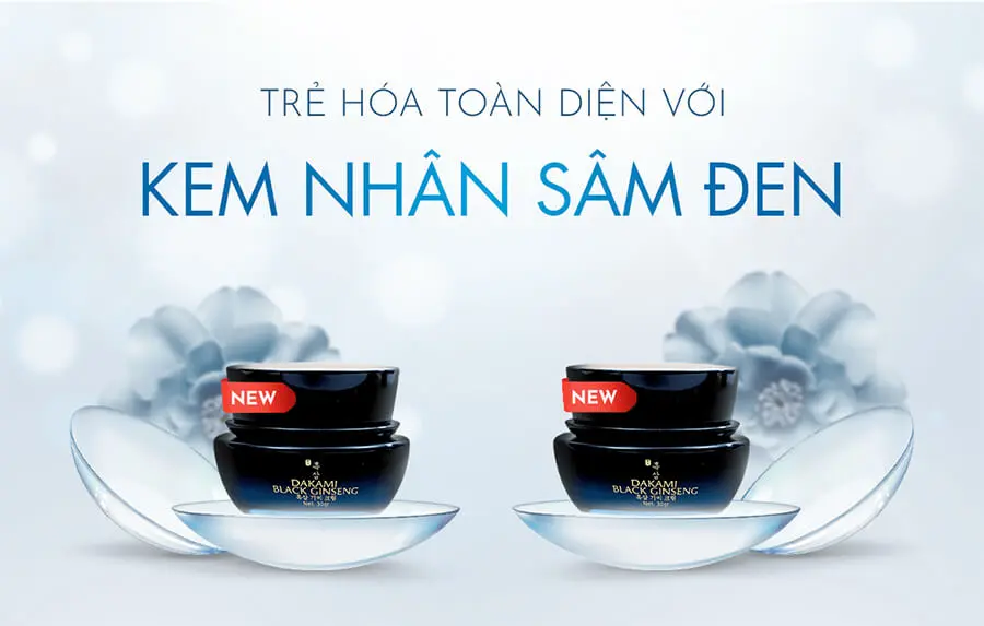 bộ đôi Kem sâm đen Dakami myphamhera.com