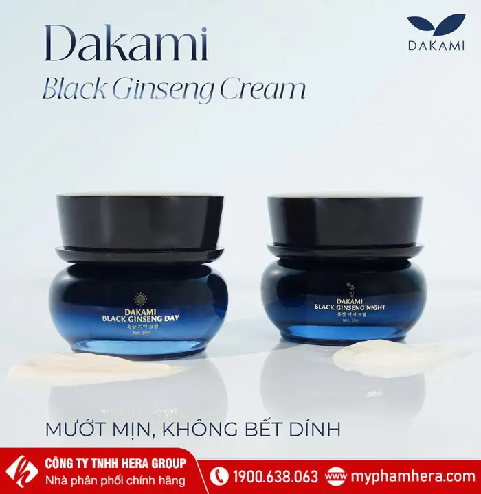 Bộ kem sâm đen Dakami Black Ginseng