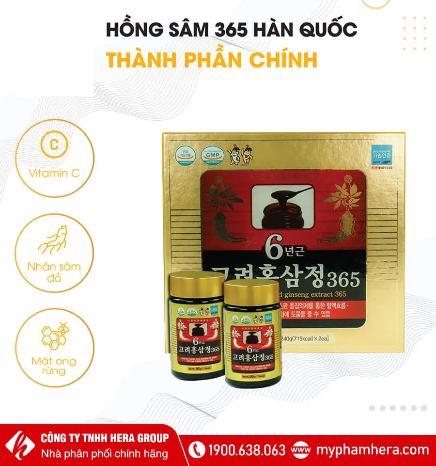 Cao hồng sâm 365 Hàn Quốc