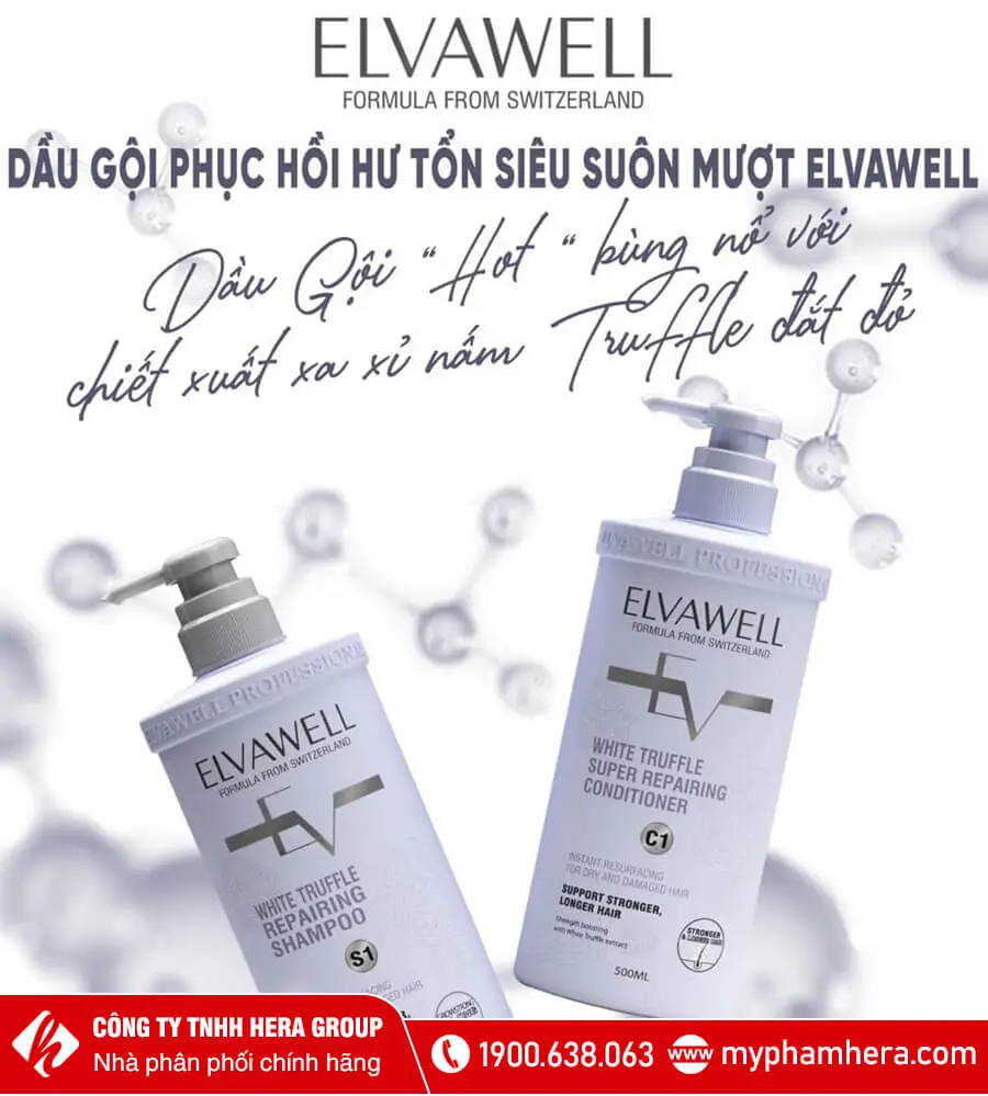 dầu gội phục hồi hư tổn elvawell myphamhera.com