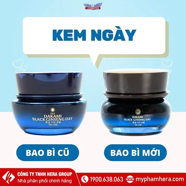 Kem sâm đen Dakami ban ngày (30g)