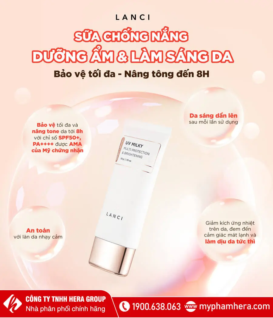 sữa chống nắng hạ nhiệt lanci myphamhera.com